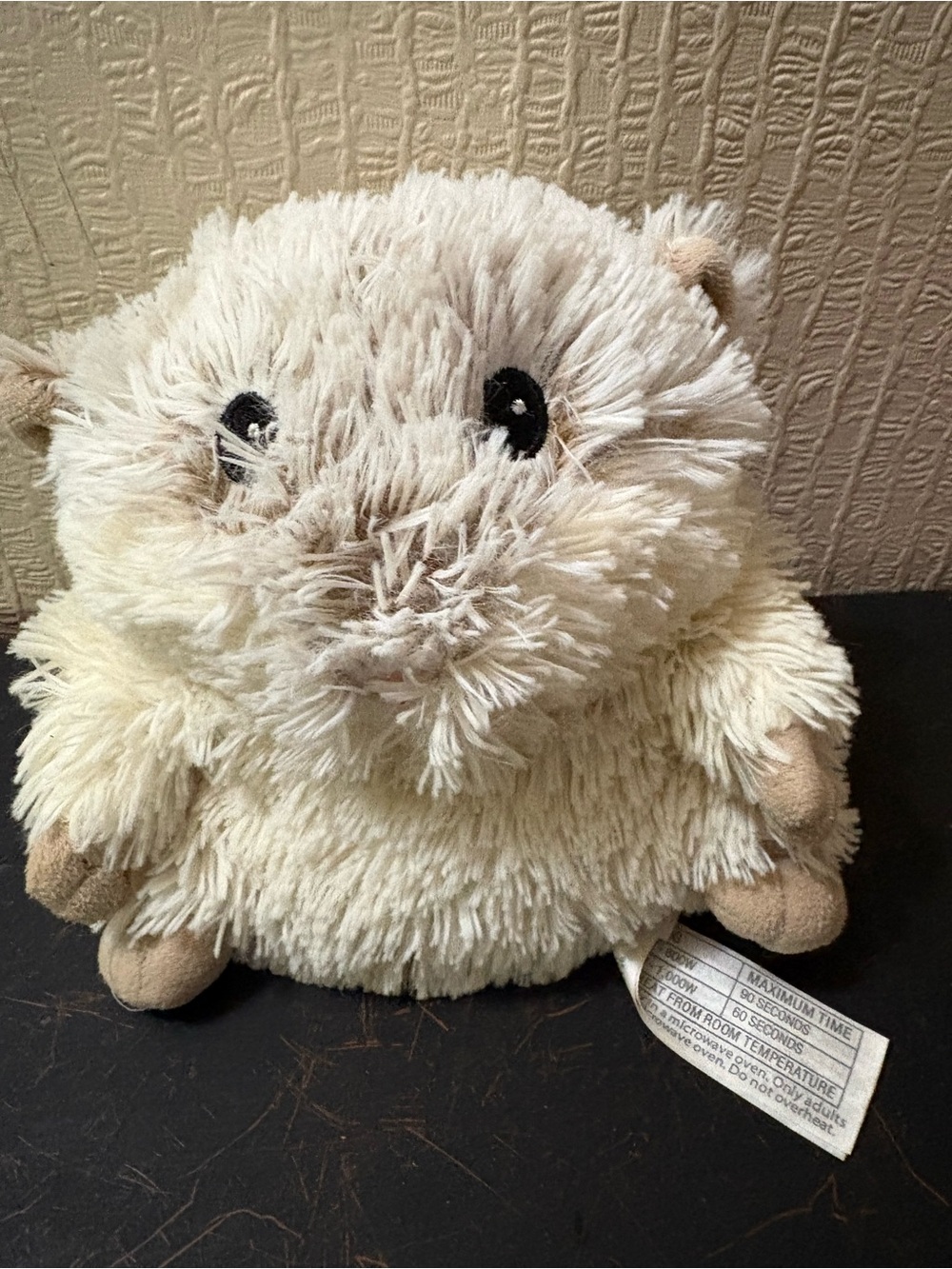 Warmies Plush Cream Small Pet Hamster Stuffed Toy - Lavender Scented Interior